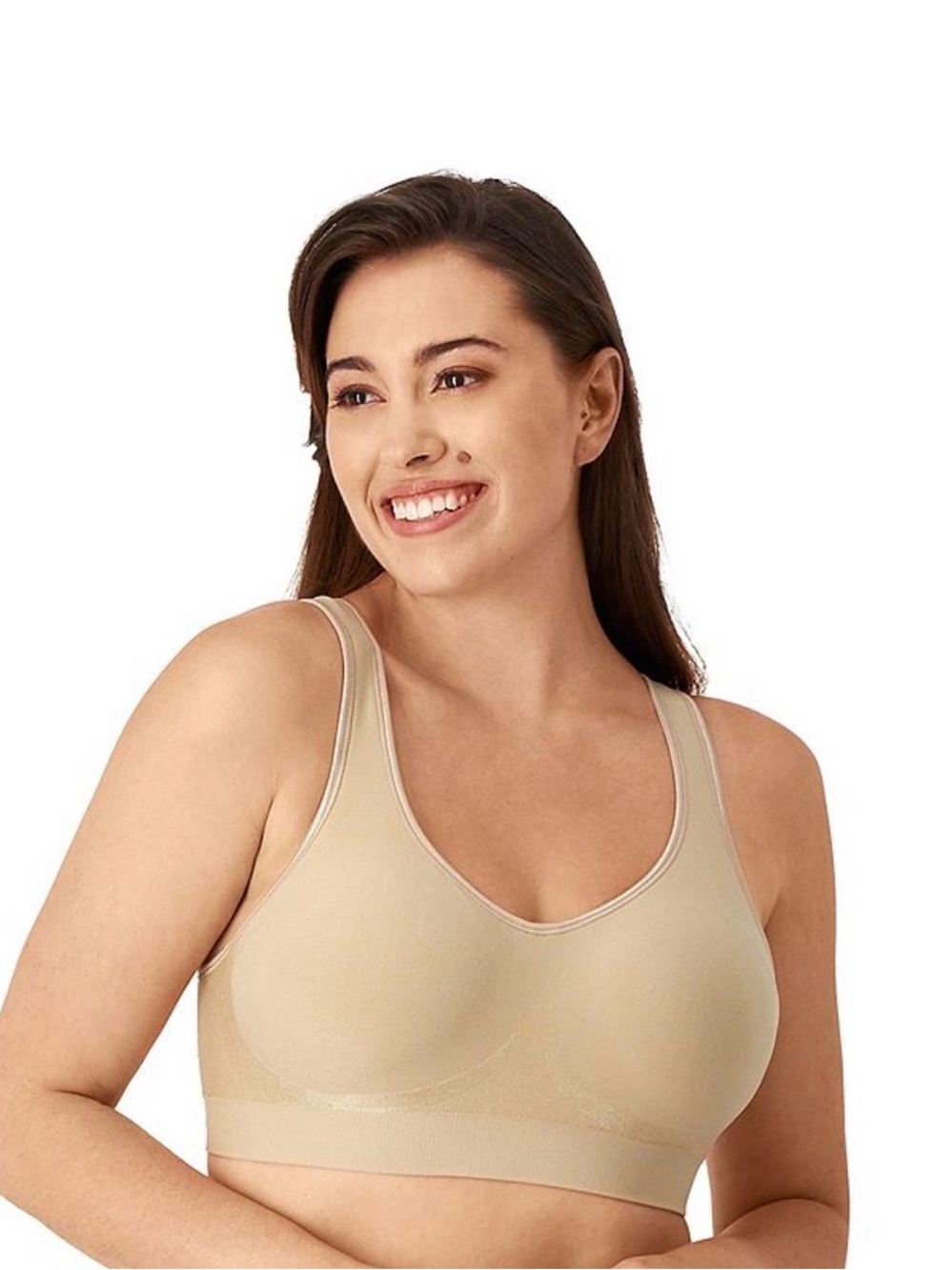 Bali Wireless Cool Comfort Bra - Beige - Picture 2 of 12